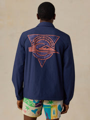 Faherty x Quiksilver Coaches Jacket - Huntington Navy