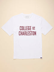 College of Charleston Sunwashed Tee - White