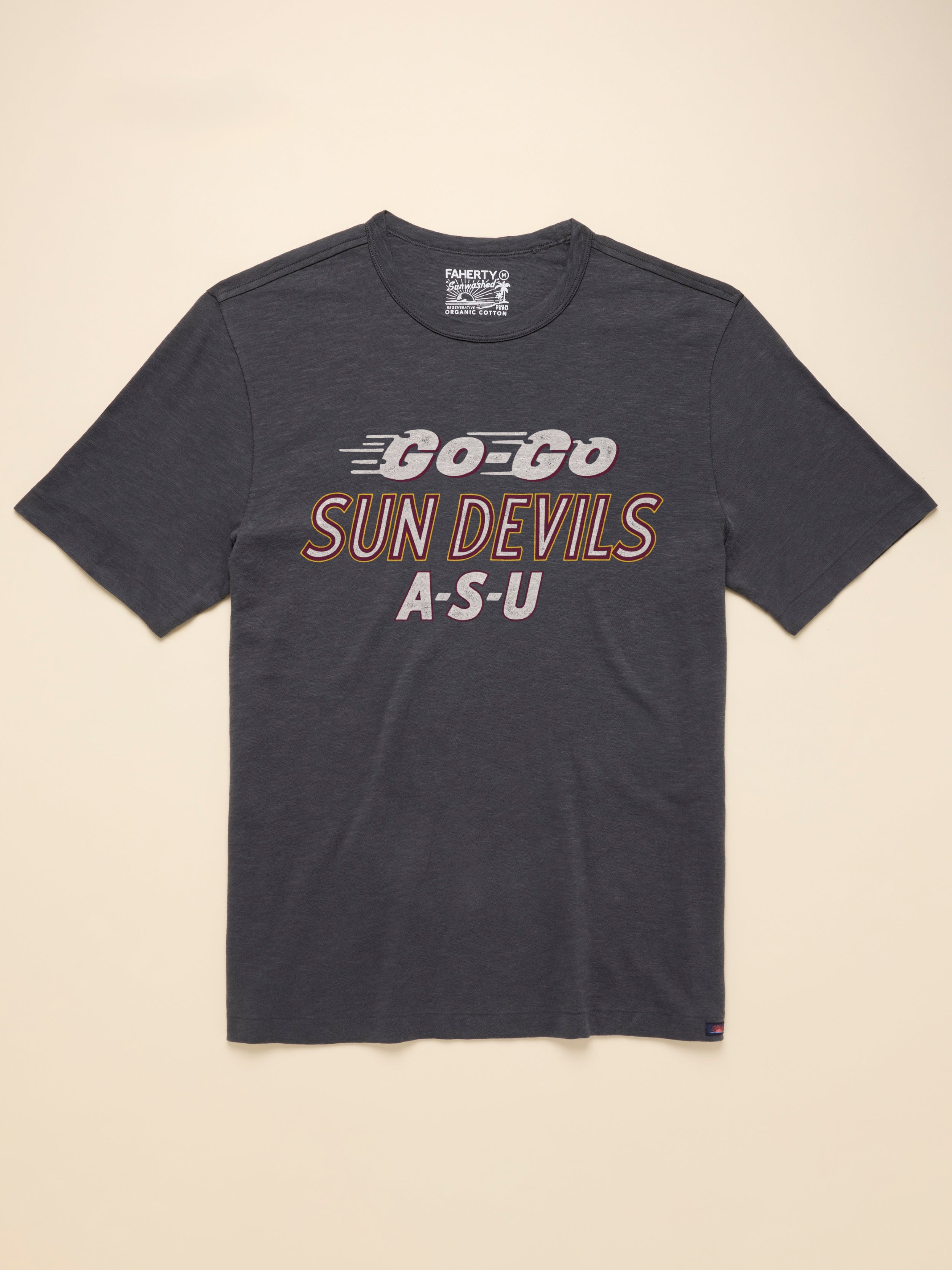Arizona State University Sunwashed Tee - Graphite