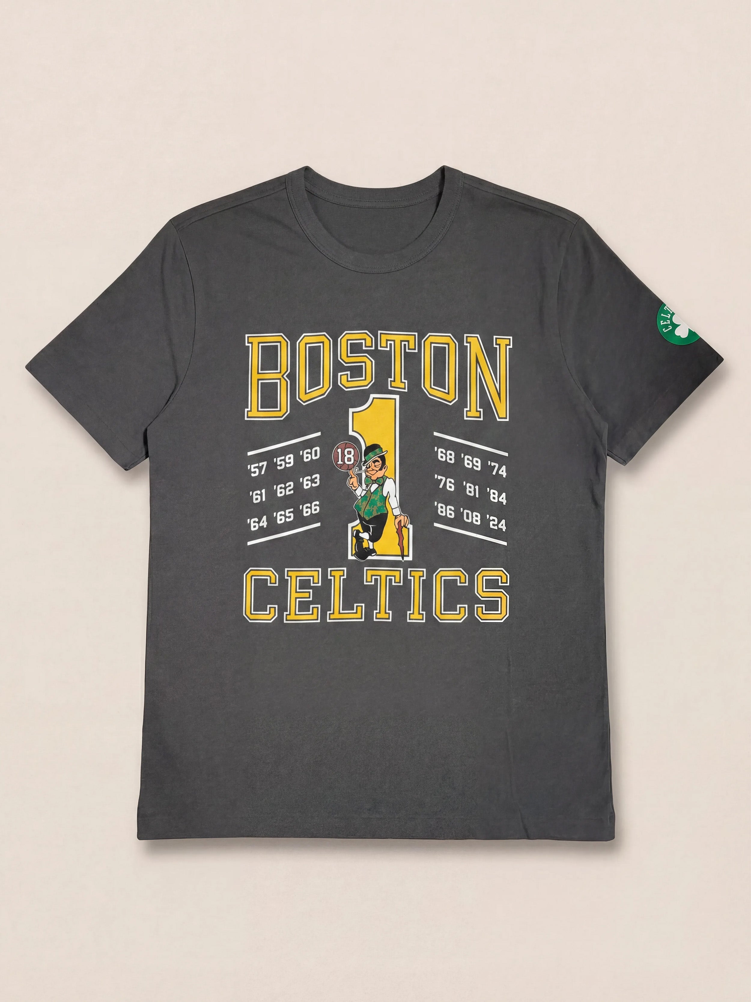 Boston Celtics Sunwashed Regenerative Tee - Graphite