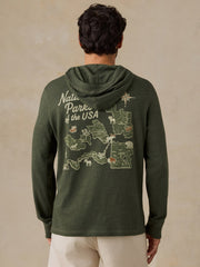 Faherty x Parks Project National Parks Sunwashed Organic Hoodie - Forest Grove