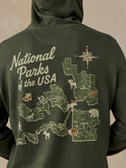 Faherty x Parks Project National Parks Sunwashed Organic Hoodie - Forest Grove