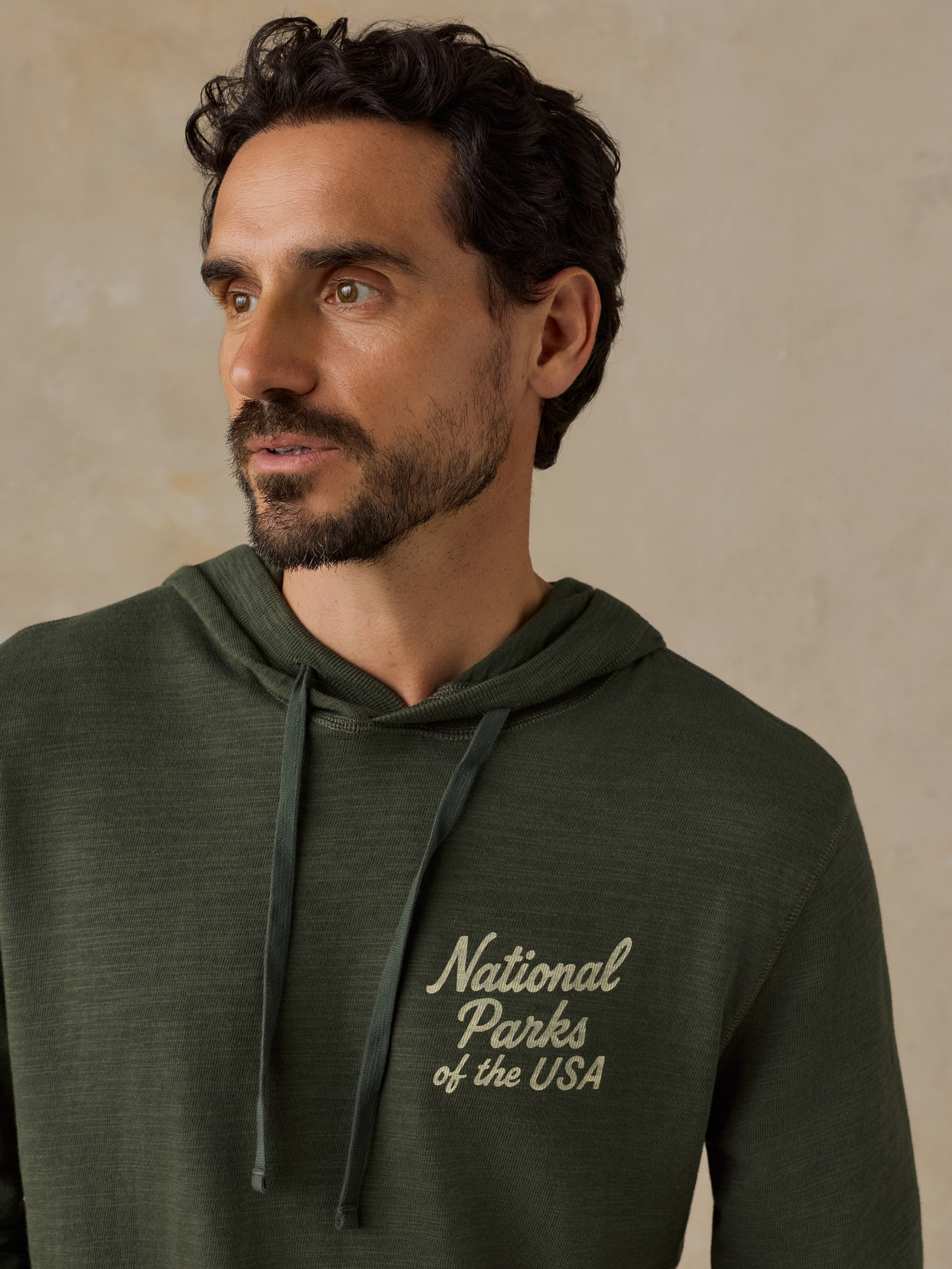 Faherty x Parks Project National Parks Sunwashed Organic Hoodie - Forest Grove