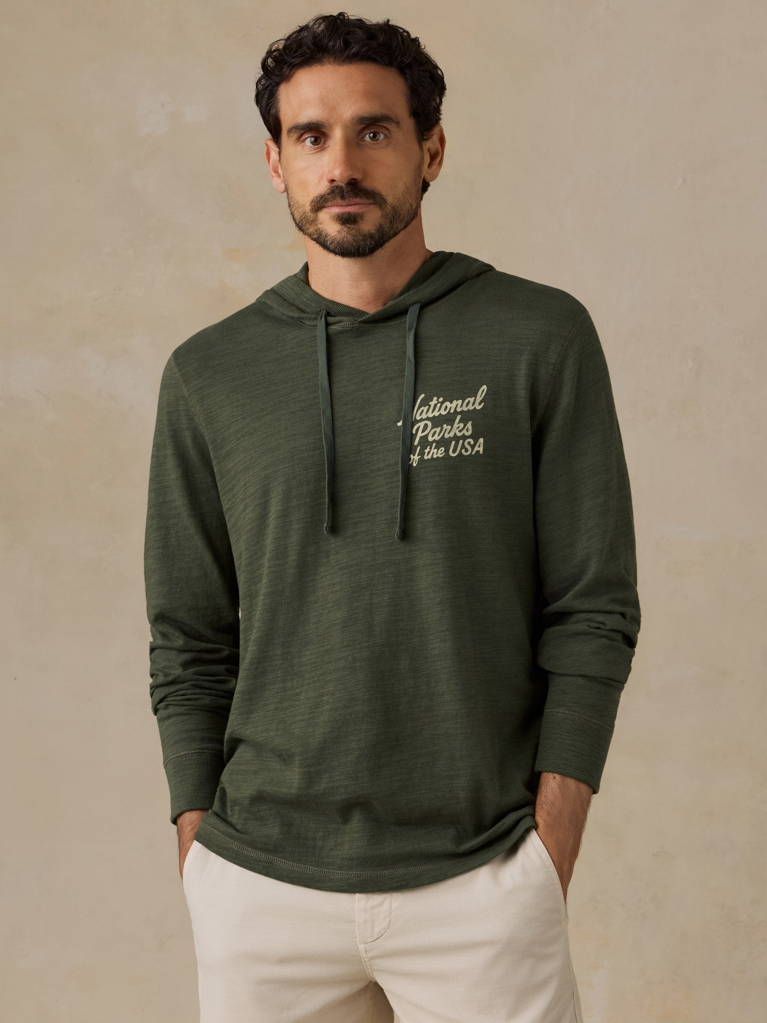 Faherty x Parks Project National Parks Sunwashed Organic Hoodie - Forest Grove