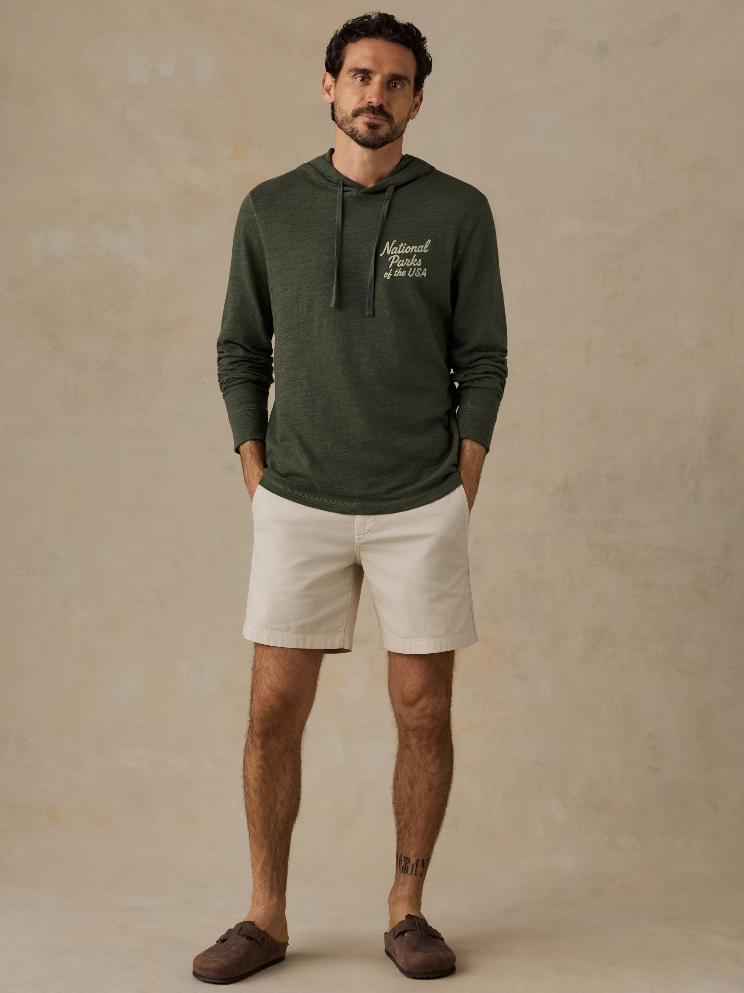 Faherty x Parks Project National Parks Sunwashed Organic Hoodie - Forest Grove