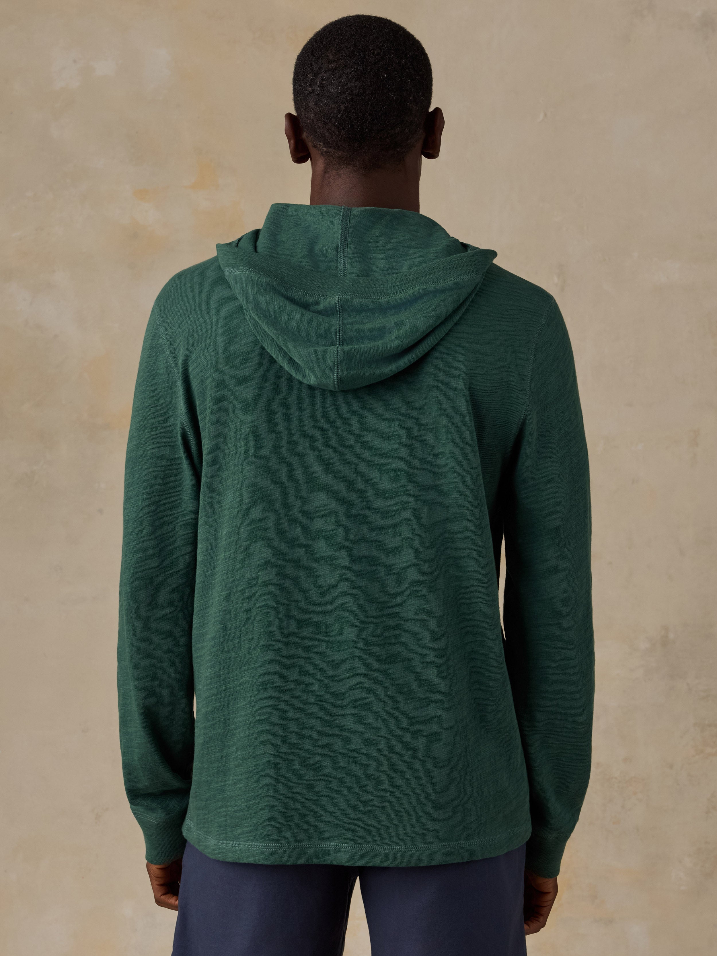 Faherty x Parks Project NYC Parks Sunwashed Organic Hoodie - Forest