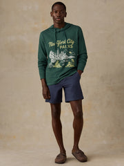 Faherty x Parks Project NYC Parks Sunwashed Organic Hoodie - Forest