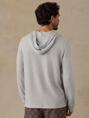 Faherty x Parks Project Great Lakes Sunwashed Organic Hoodie - Light Grey Heather