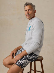 Faherty x Surfrider Sunwashed Organic Hoodie - Light Grey Heather