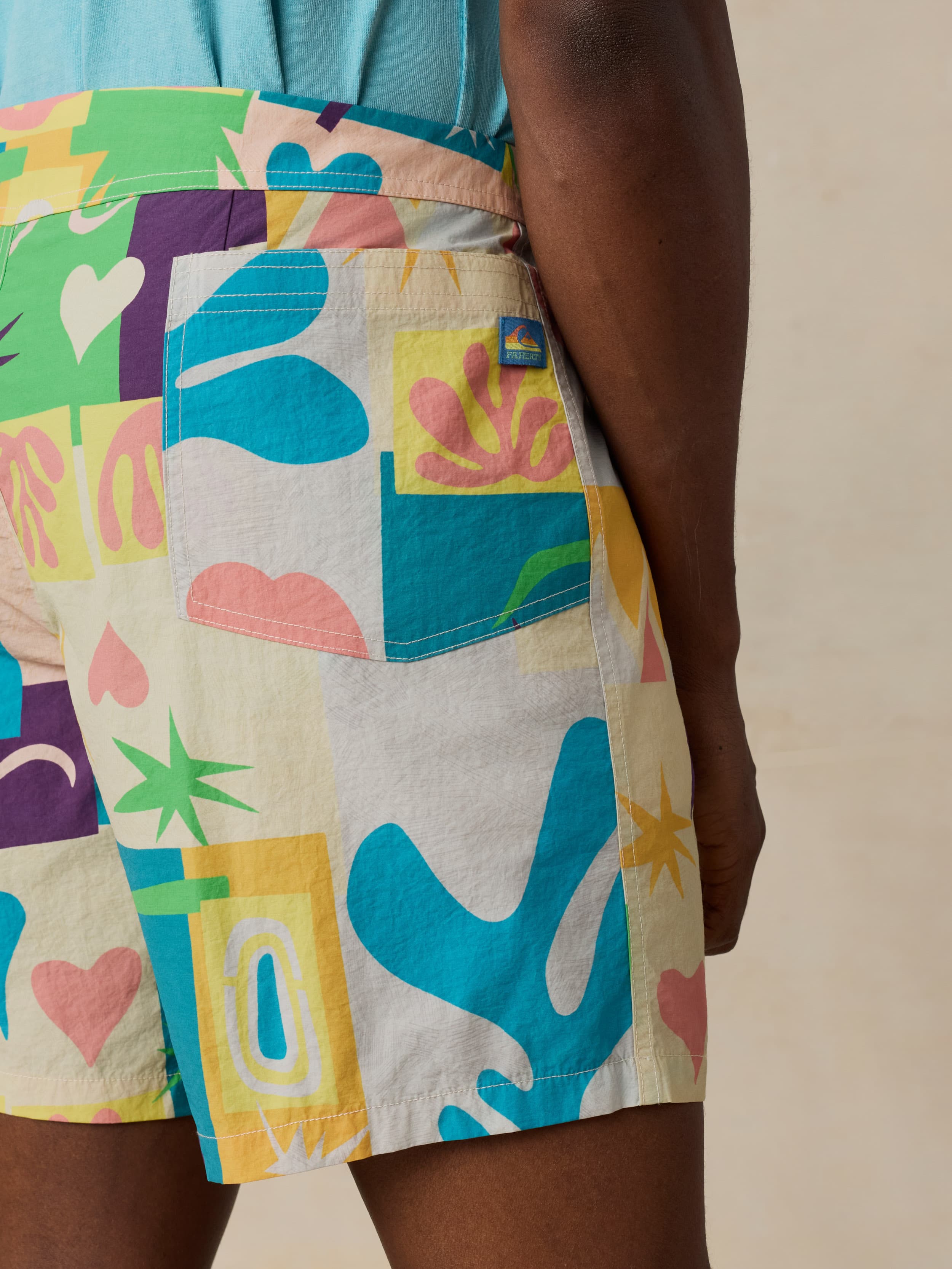 Faherty x Quiksilver Boardshort - Sunshine Coast Tile