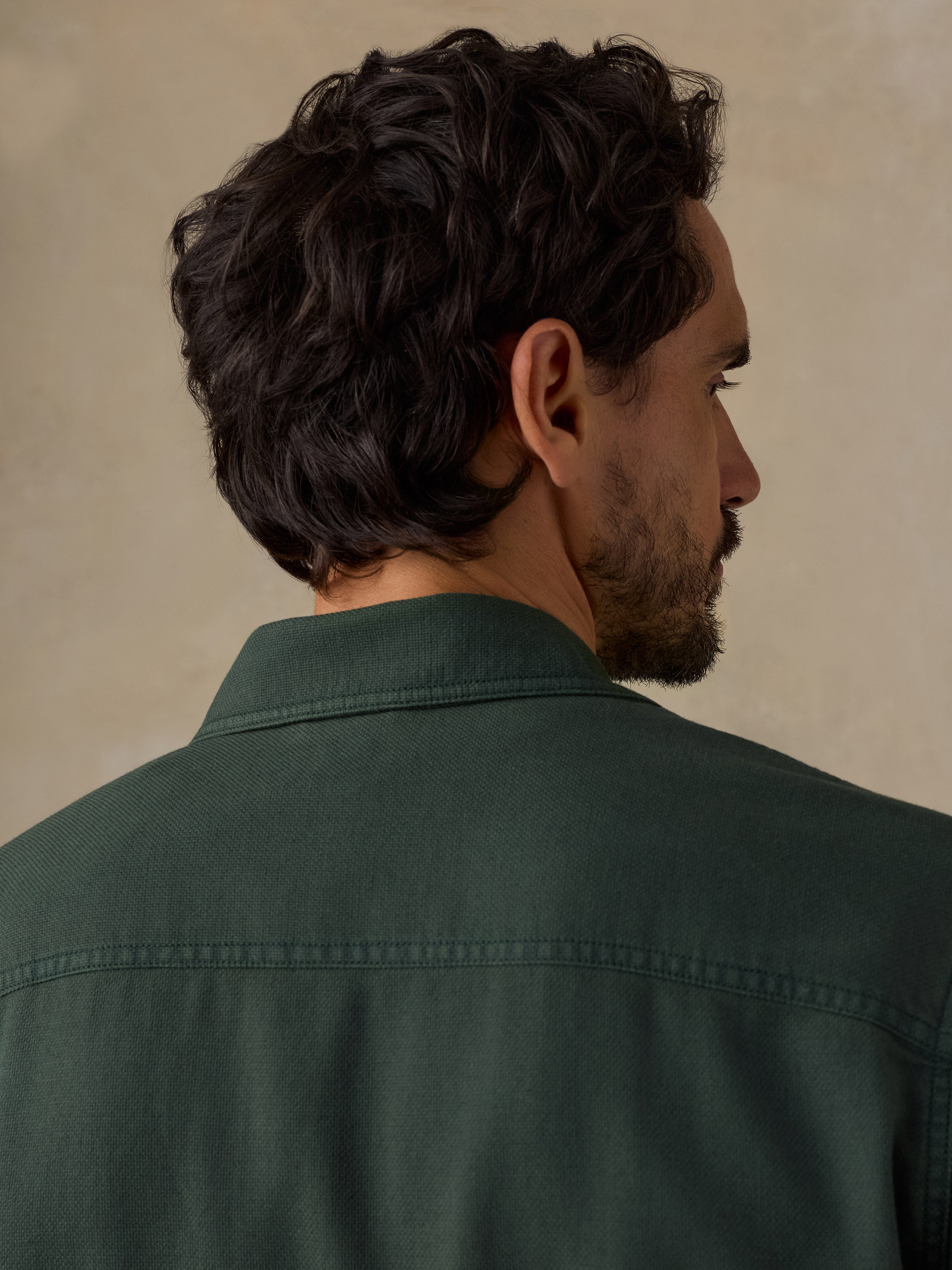 Faherty x Parks Project Tropic Surplus Shirt - Dark Pine