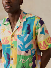 Faherty x Quiksilver Short-Sleeve Camp Shirt - Sunshine Coast Tile