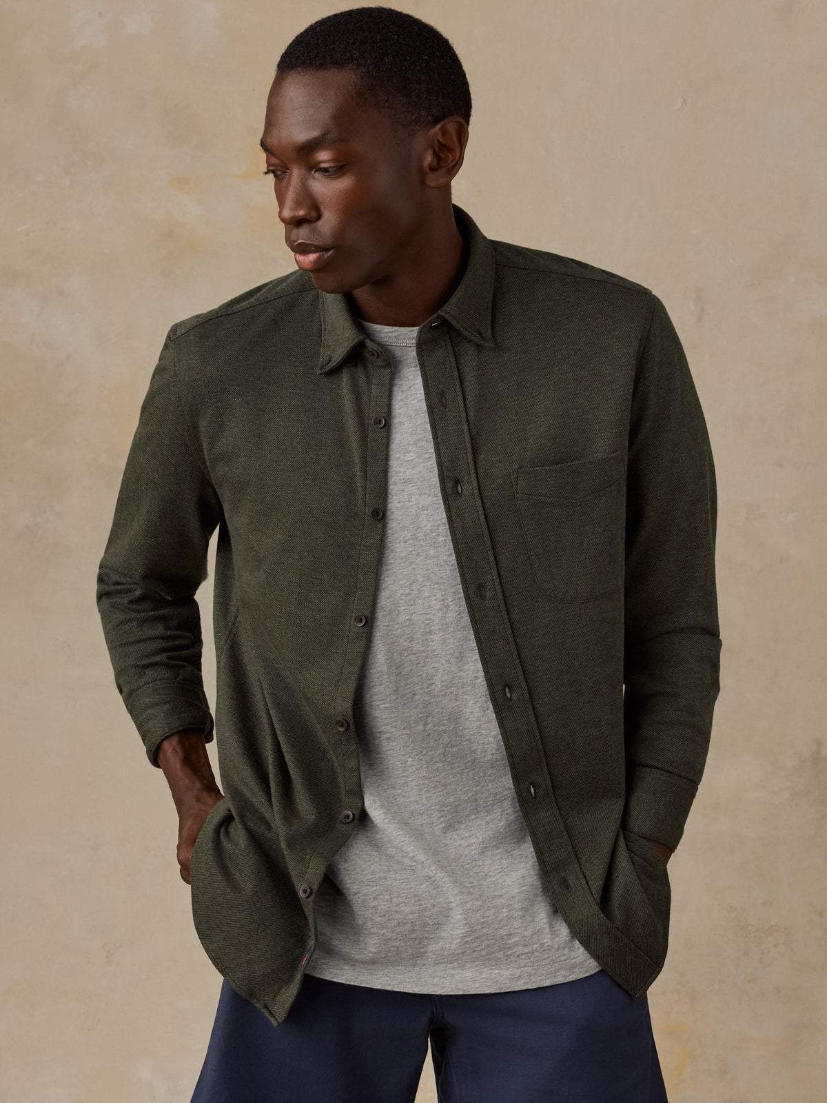 Coastline Knit Shirt - Forest Canyon Twill