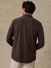 Coastline Knit Shirt - Brown Road Twill