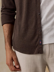 Coastline Knit Shirt - Brown Road Twill