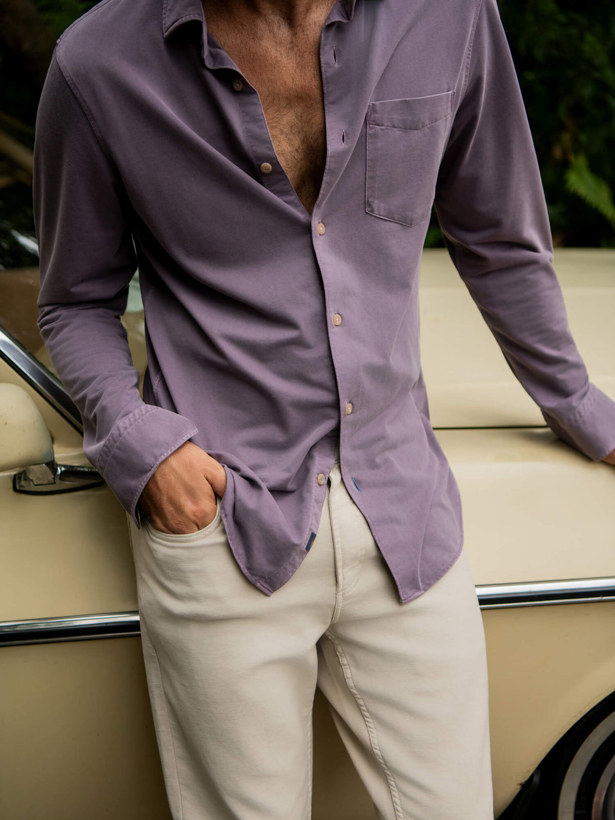 Costa Pique Shirt - Lilac Twilight