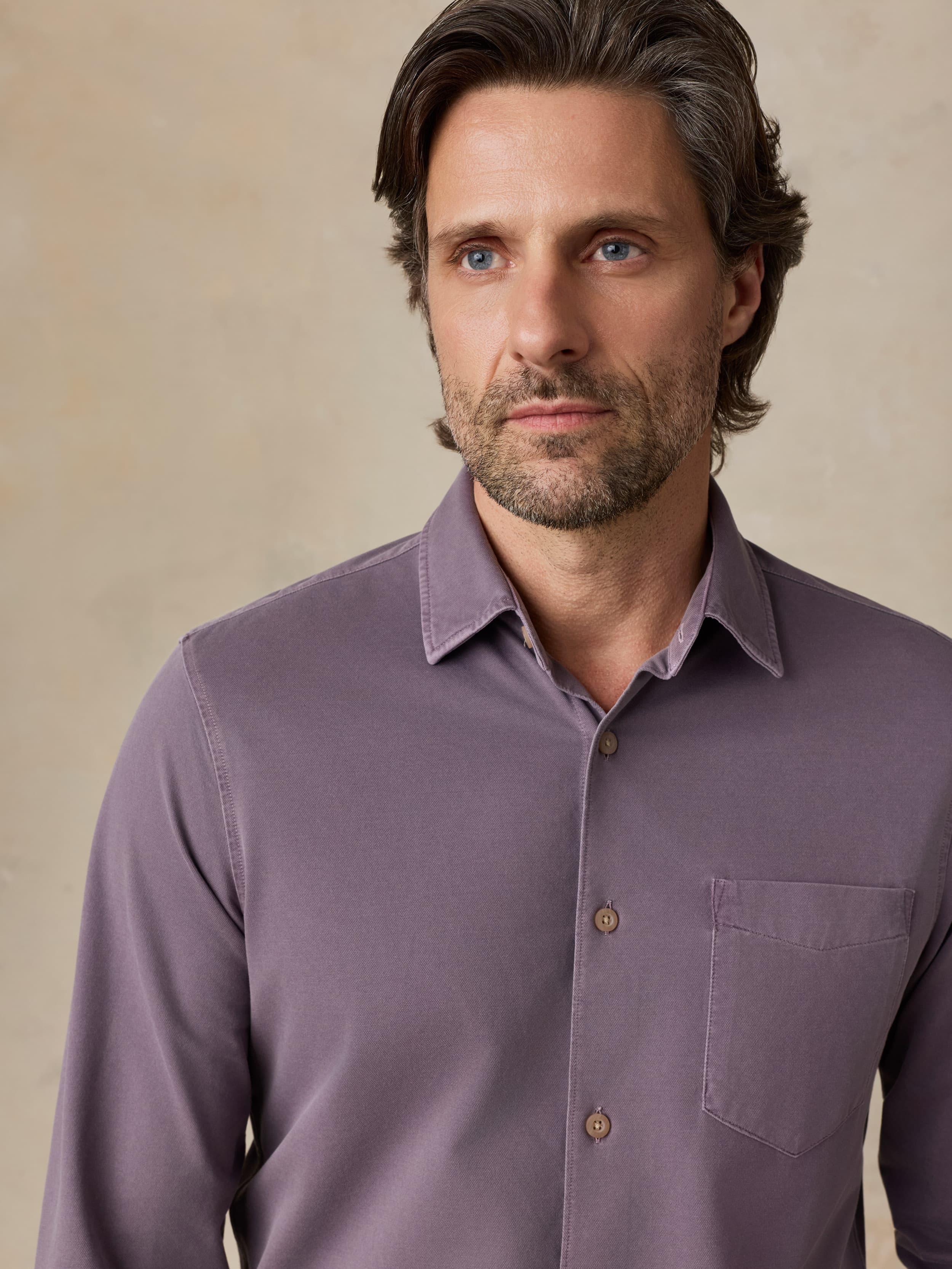Costa Pique Shirt - Lilac Twilight