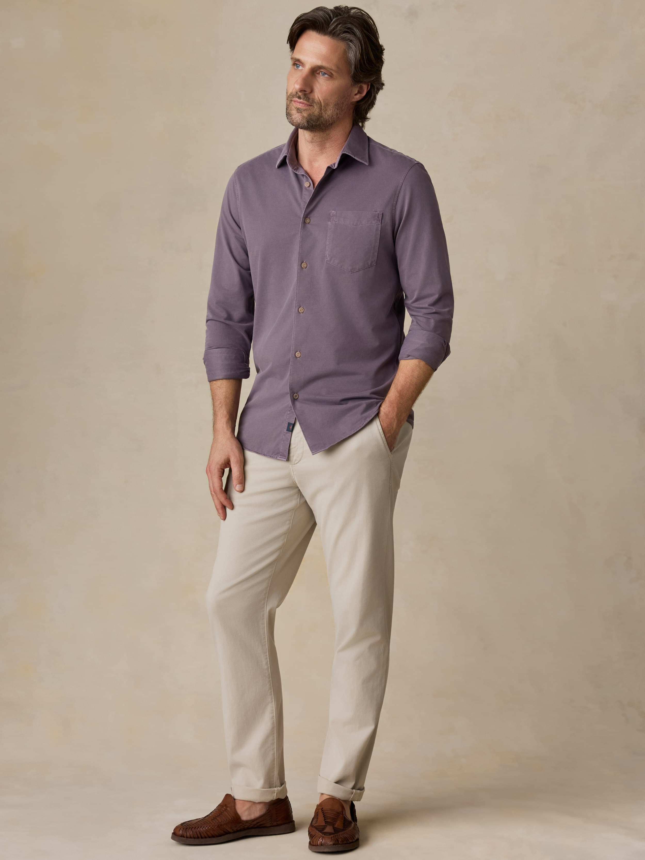 Costa Pique Shirt - Lilac Twilight