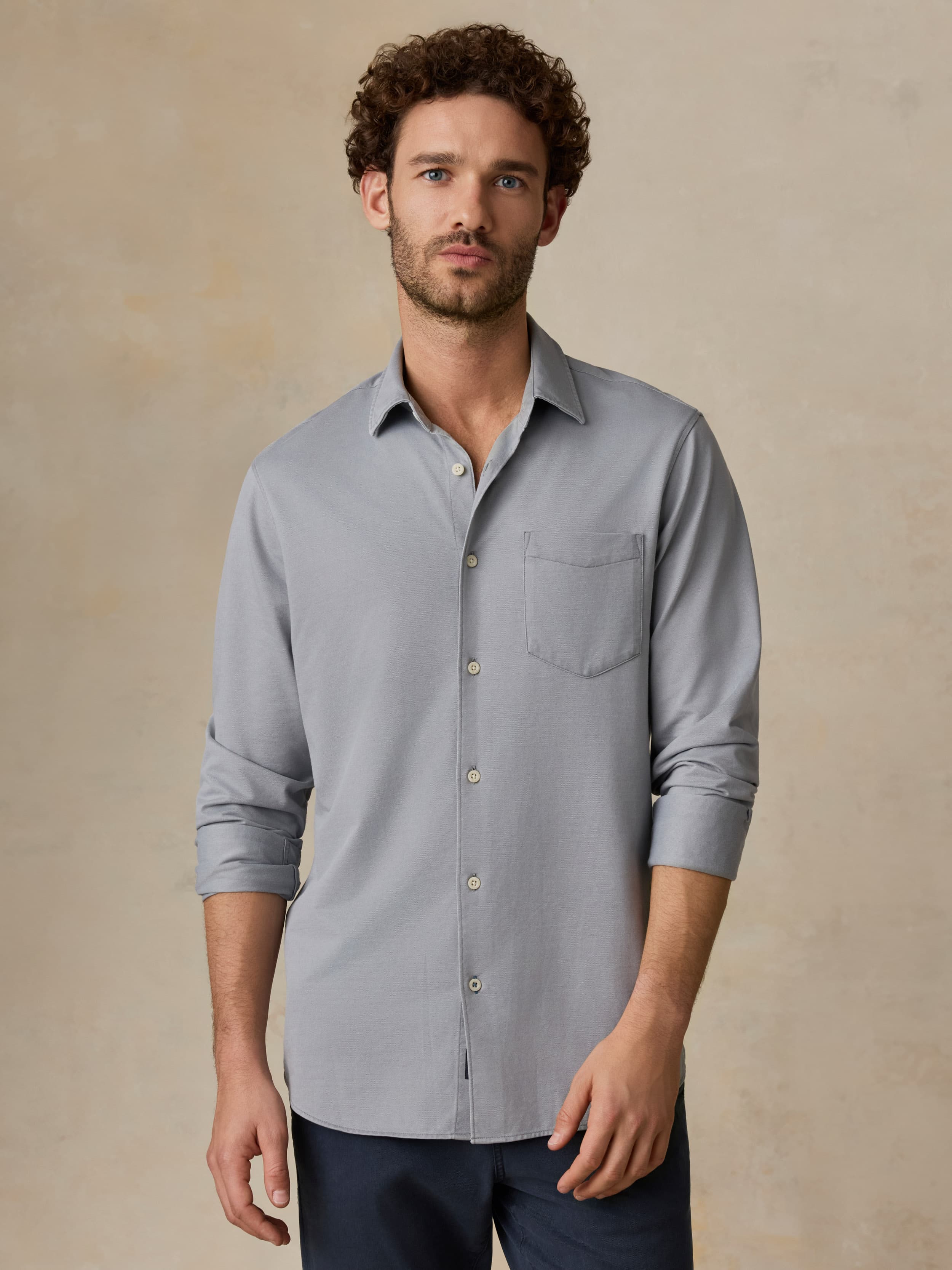 Costa Pique Shirt - Wind Grey