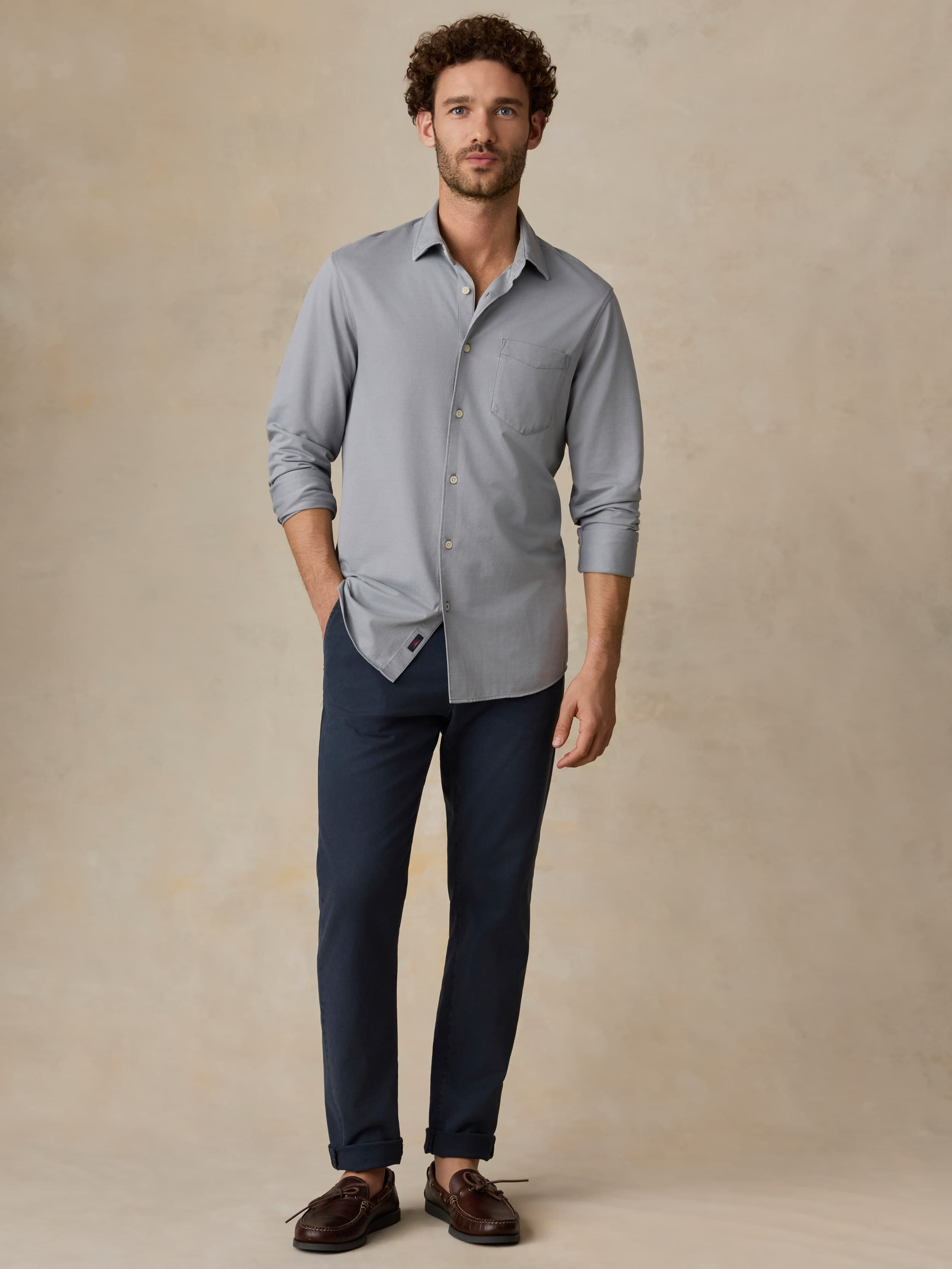 Costa Pique Shirt - Wind Grey