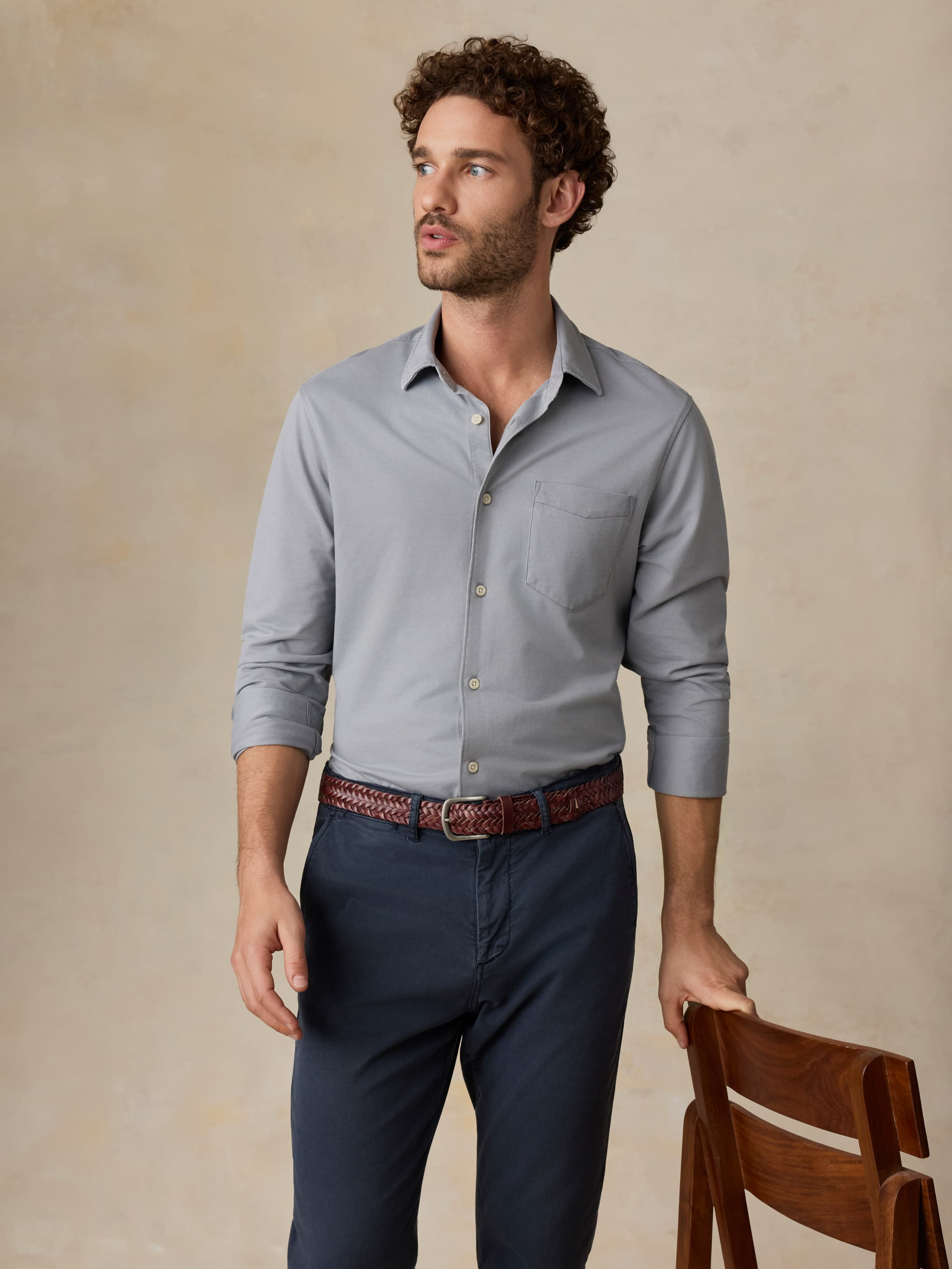 Costa Pique Shirt - Wind Grey