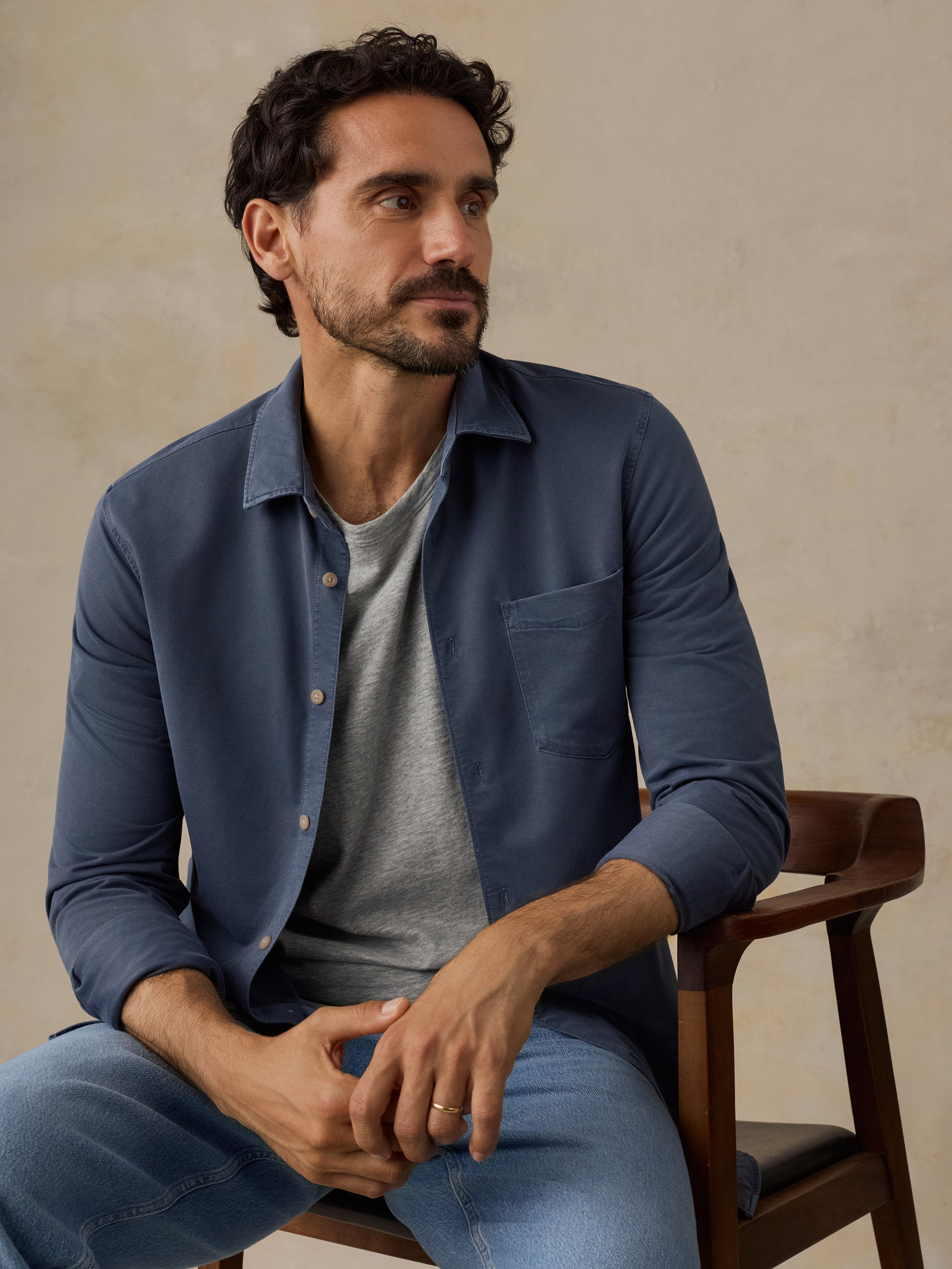 Costa Pique Shirt - Abyss Navy