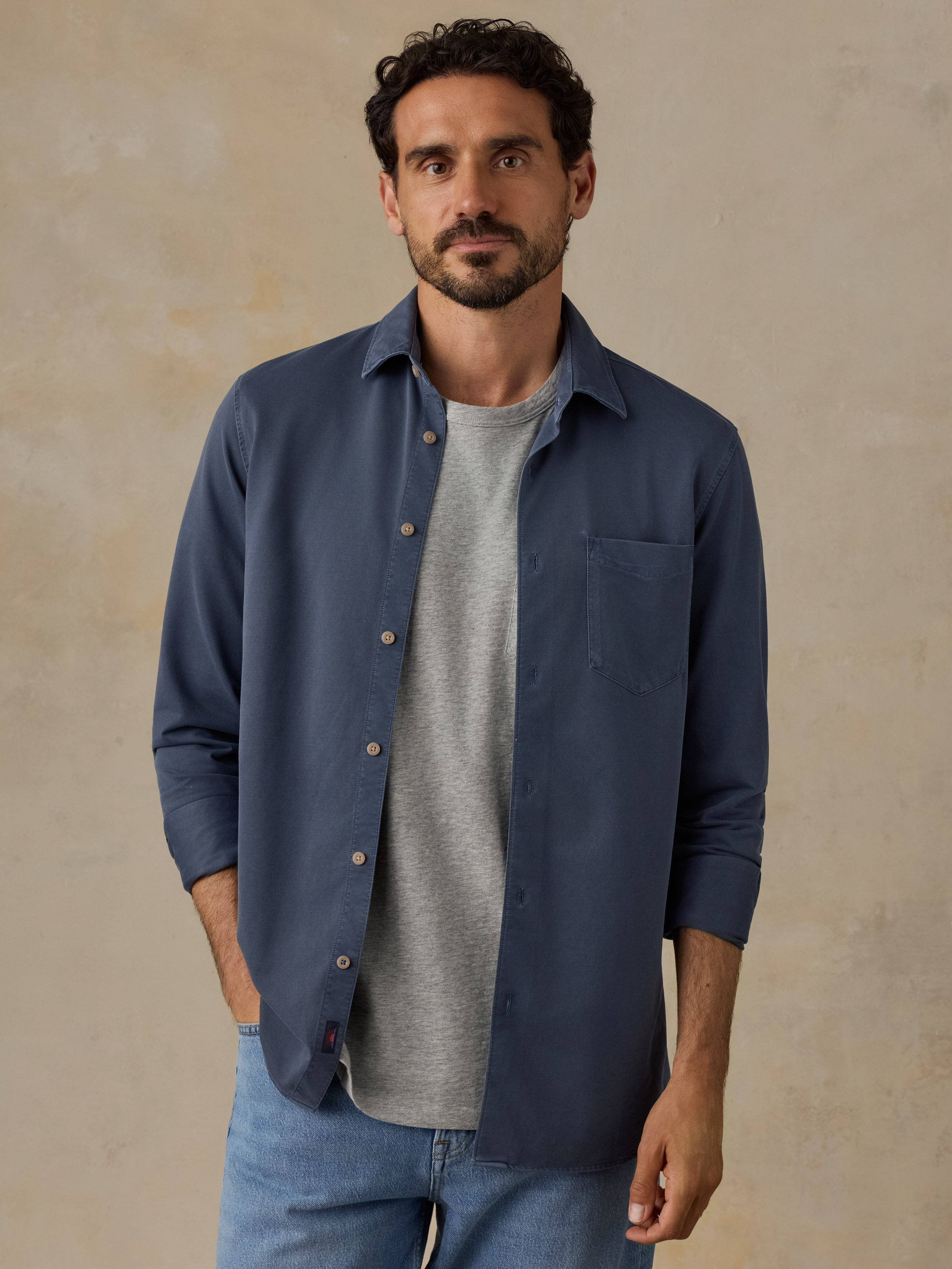 Costa Pique Shirt - Abyss Navy