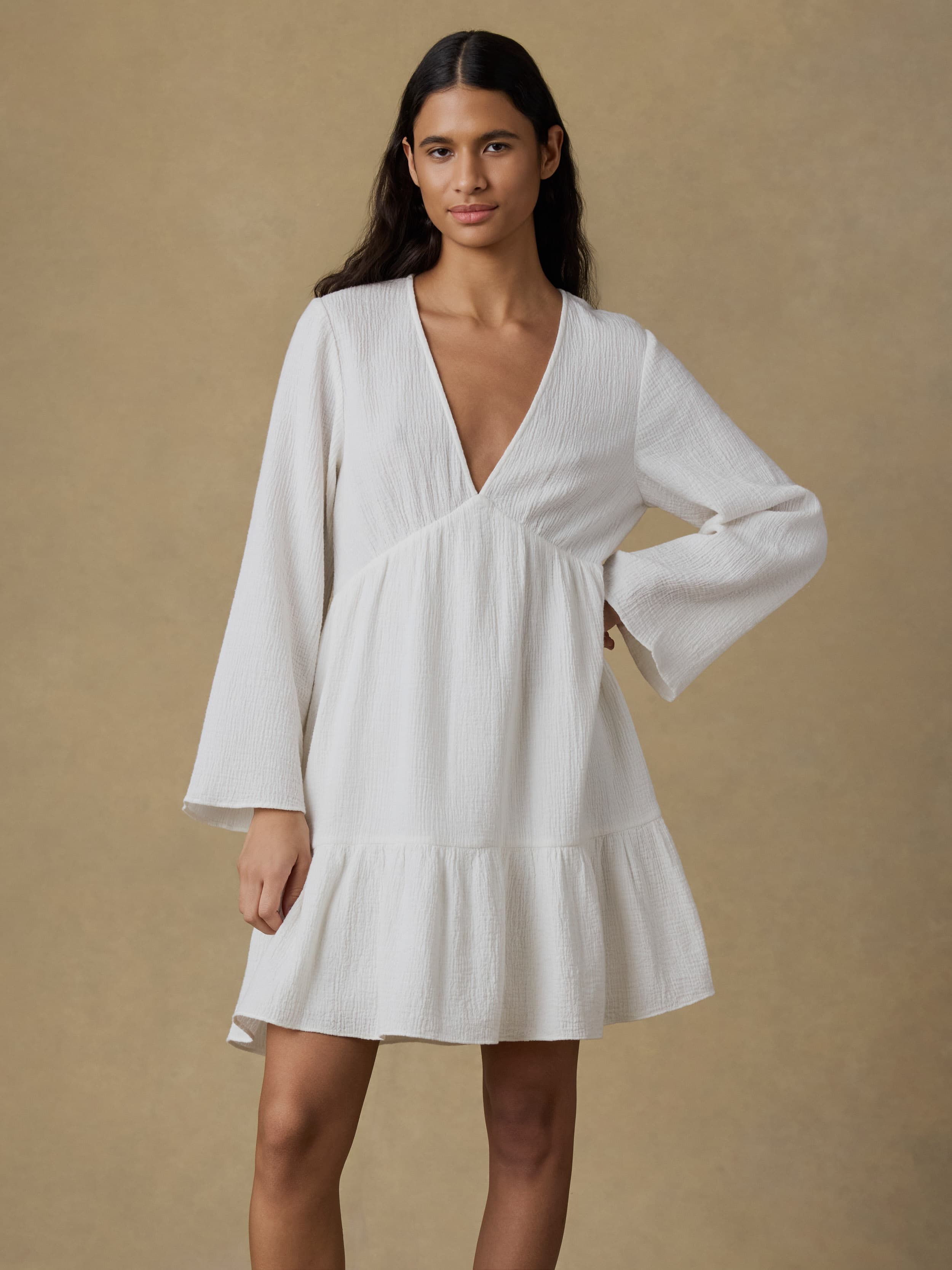 Dune Cotton Gauze Oceana Dress - White