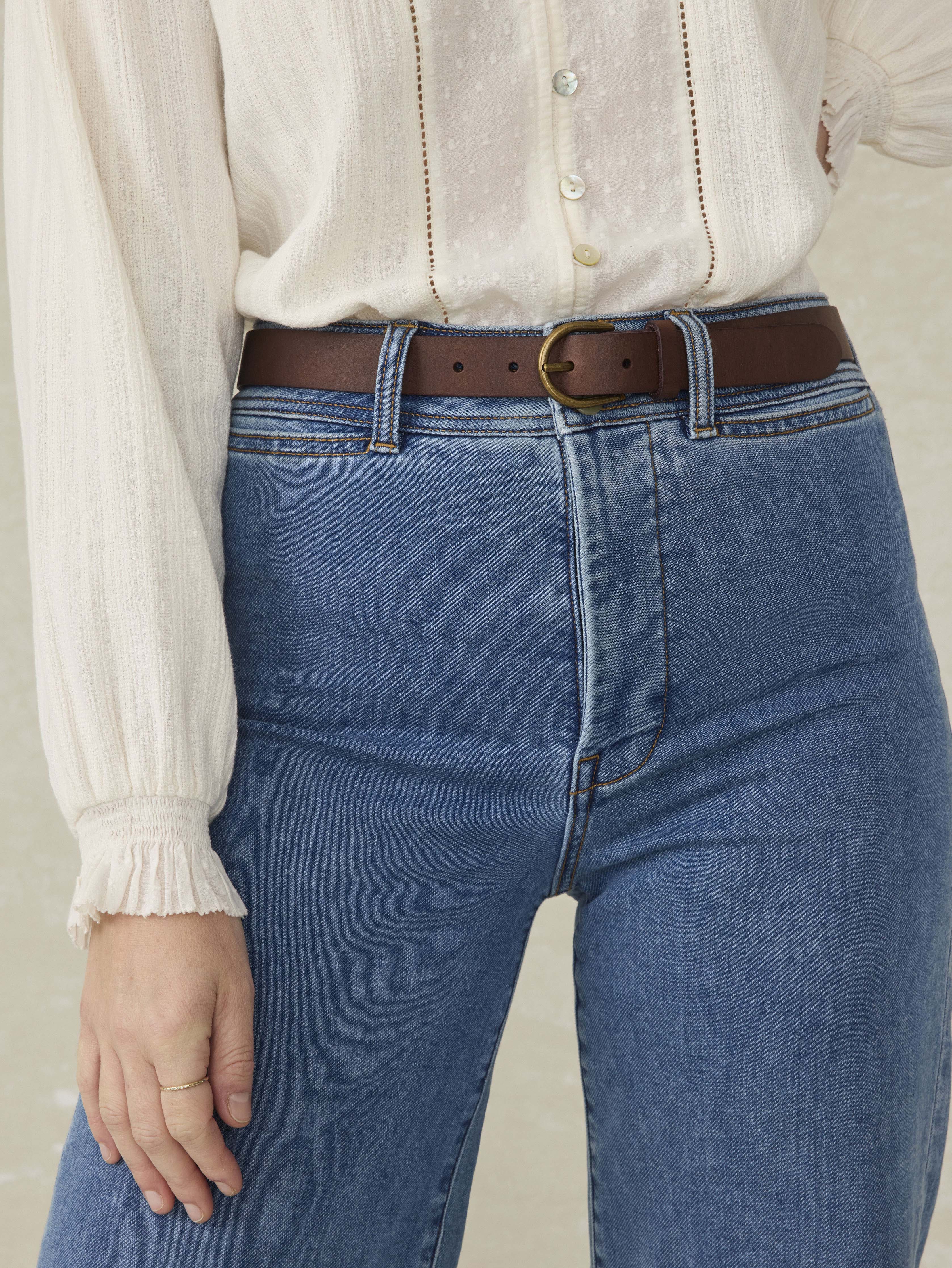 East End Leather Belt - Saddle Brown