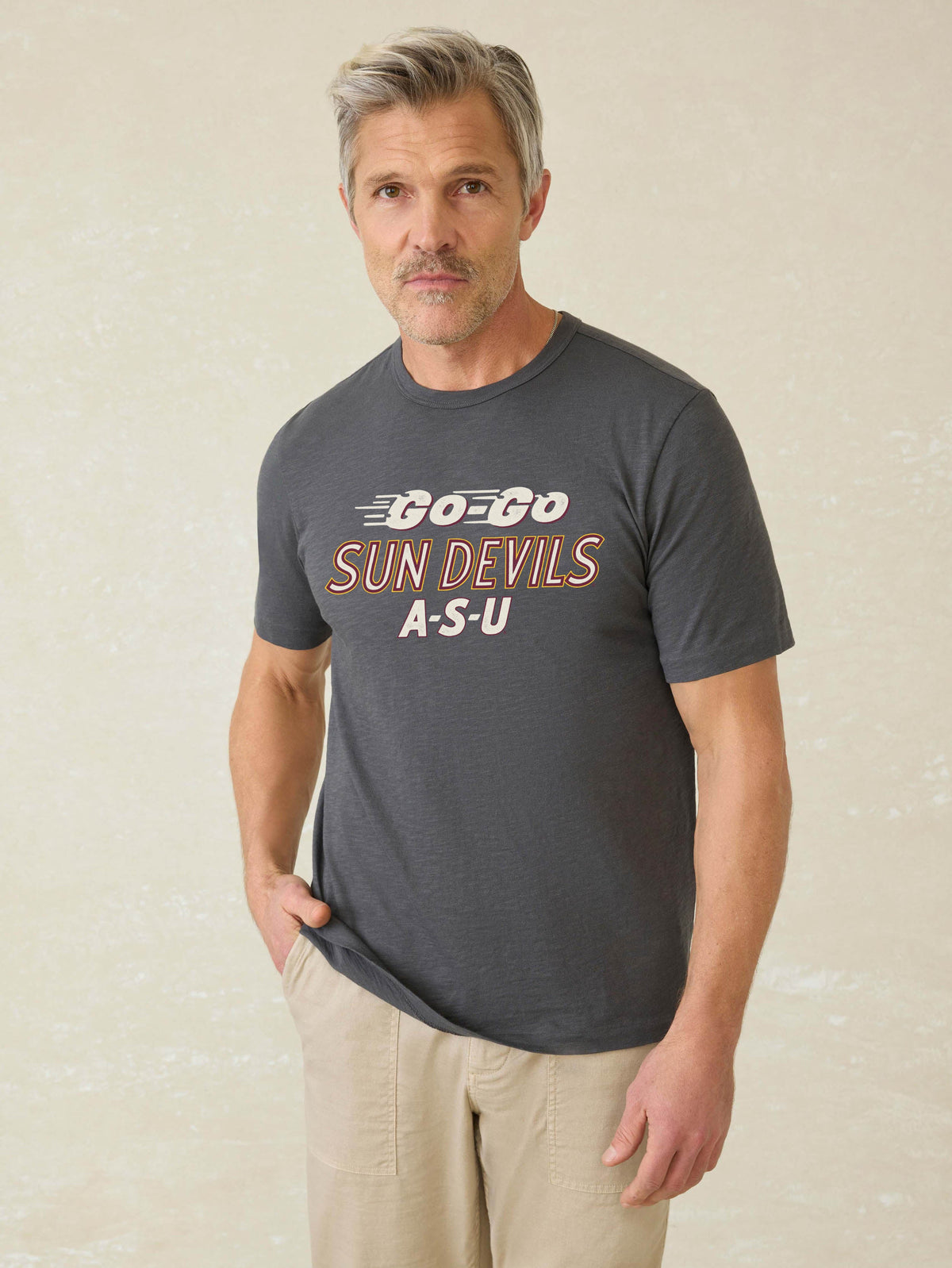 Arizona State University Sunwashed Tee - Graphite