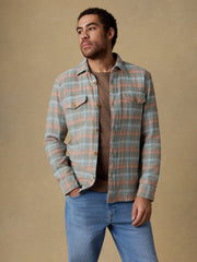 Belmar Workshirt - Olive Sunset Plaid