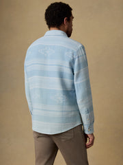 Doug Good Feather Indigo Canyon Overshirt - Indigo Star Serape