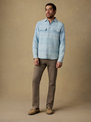 Doug Good Feather Indigo Canyon Overshirt - Indigo Star Serape