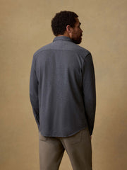 Coastline Knit Shirt - Charcoal Heather Twill