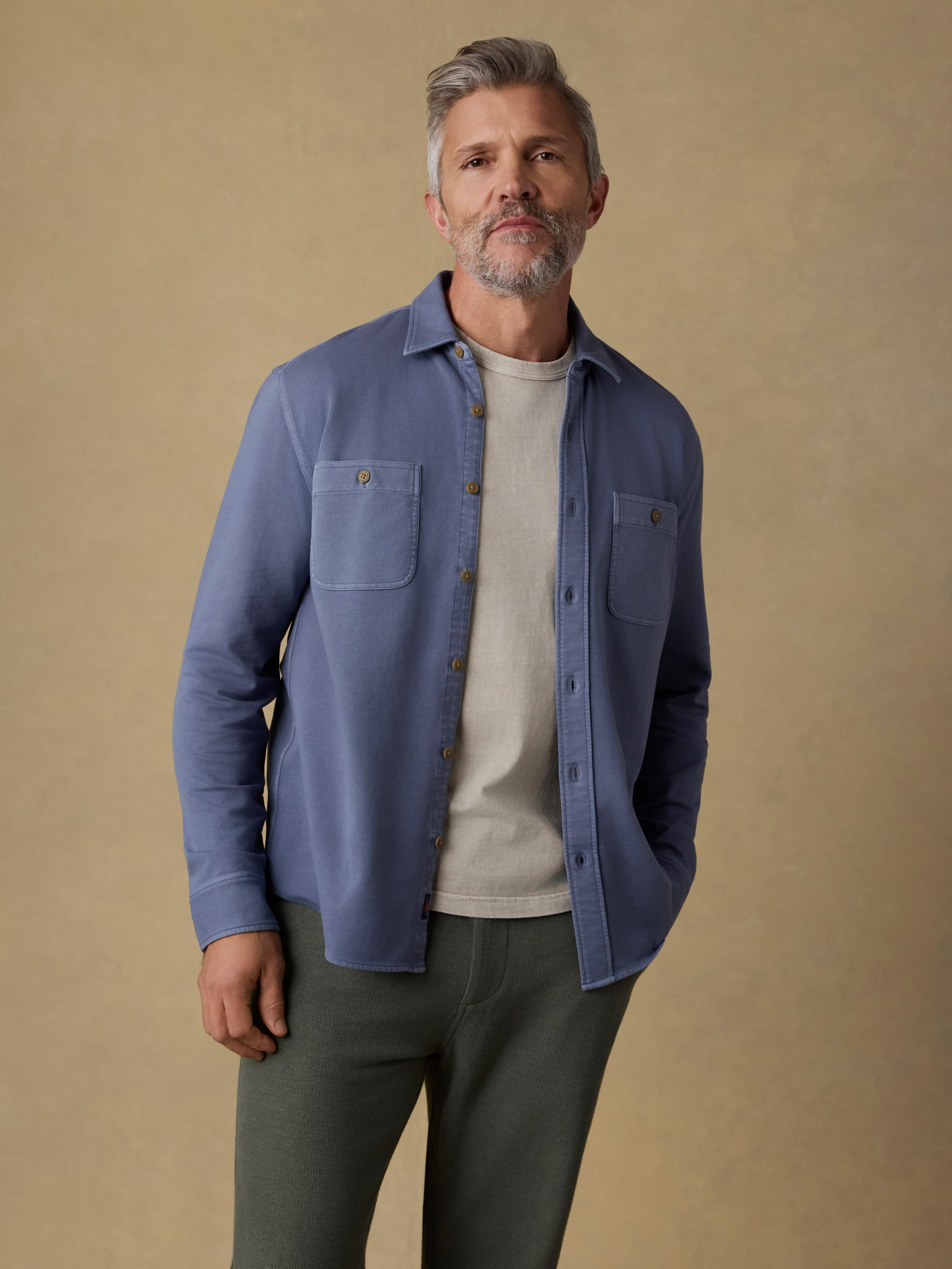 Field Knit Shirt - Flint