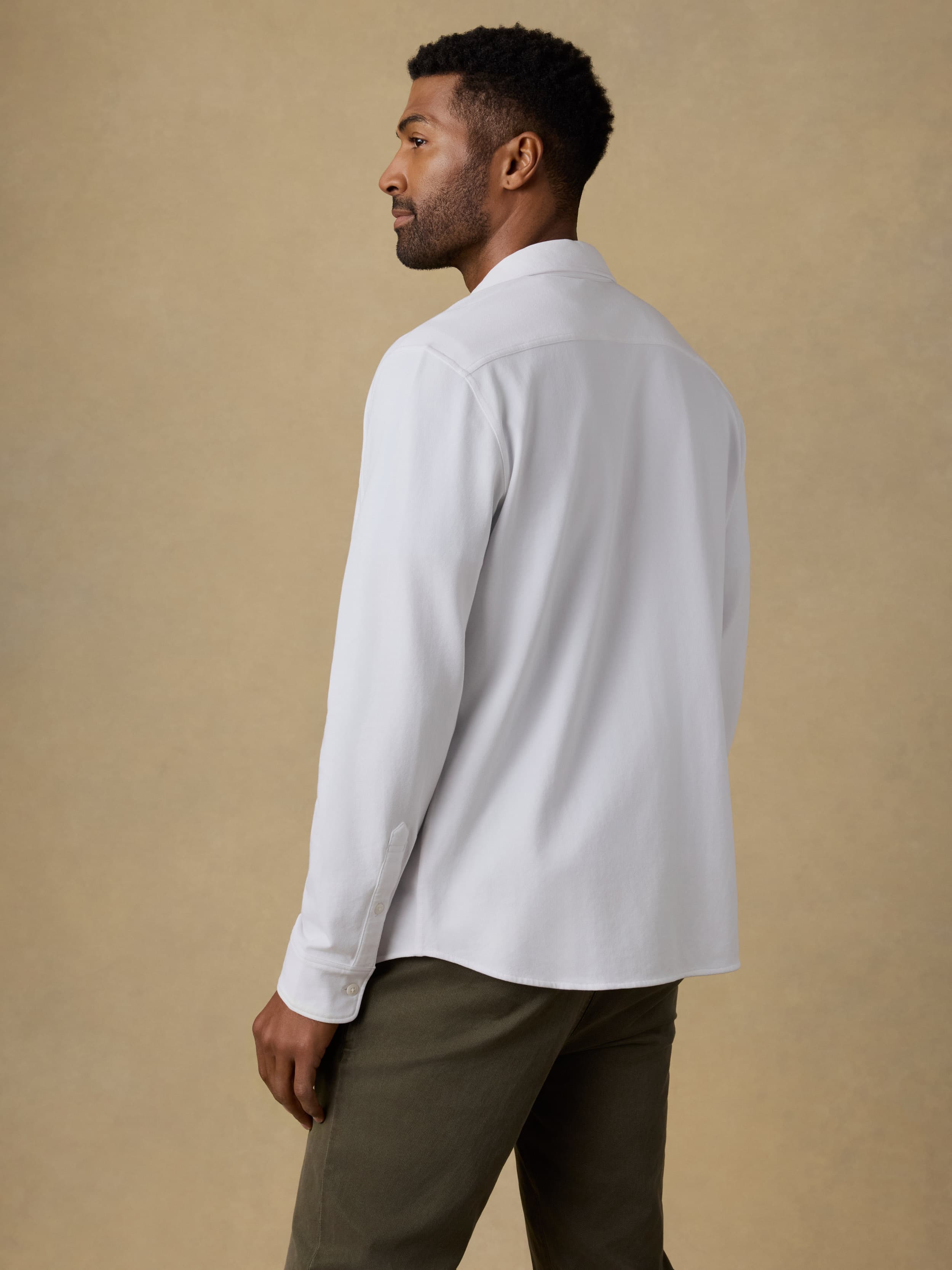 Field Knit Shirt - Pure White