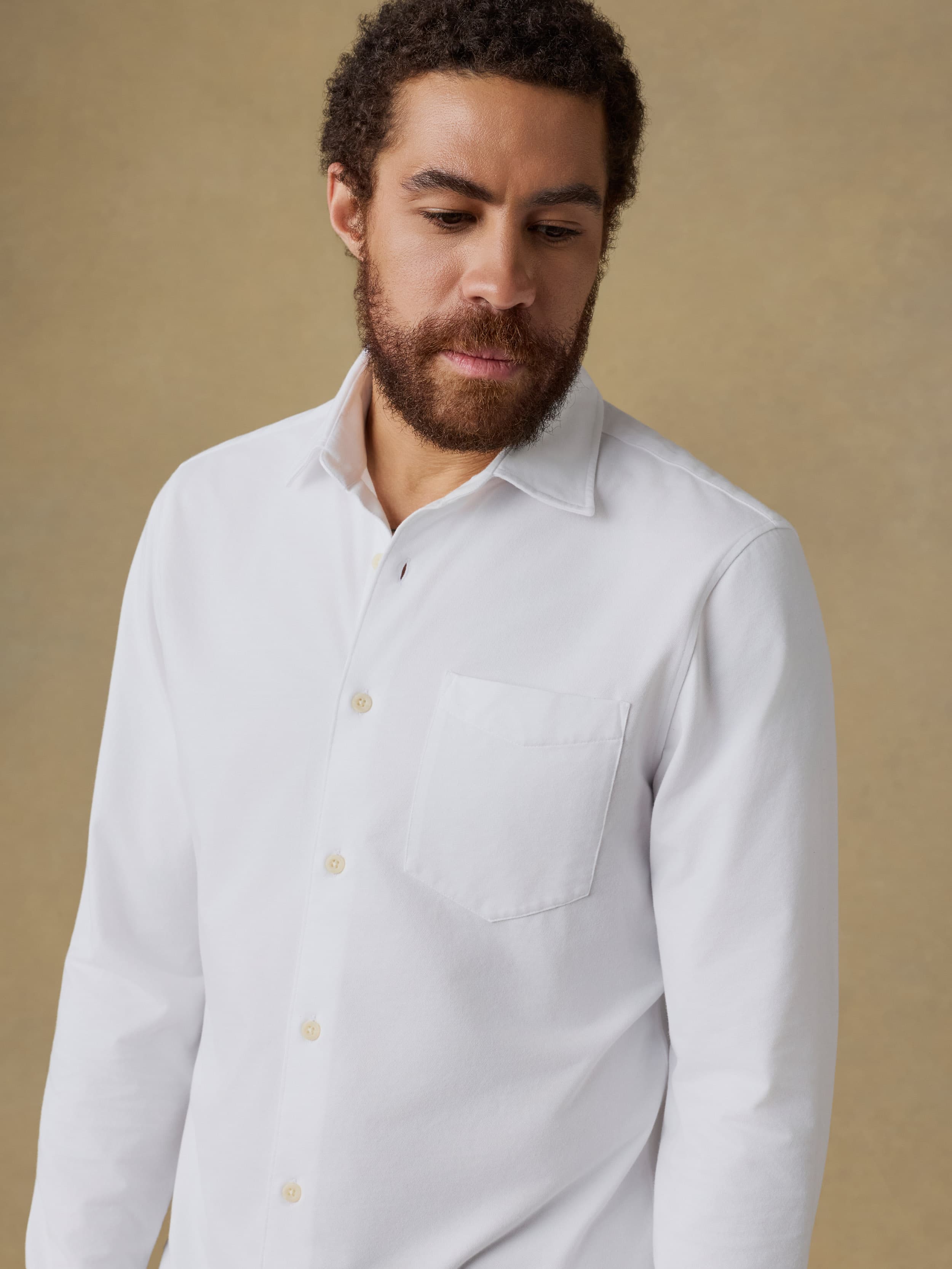 Costa Pique Shirt - Pure White