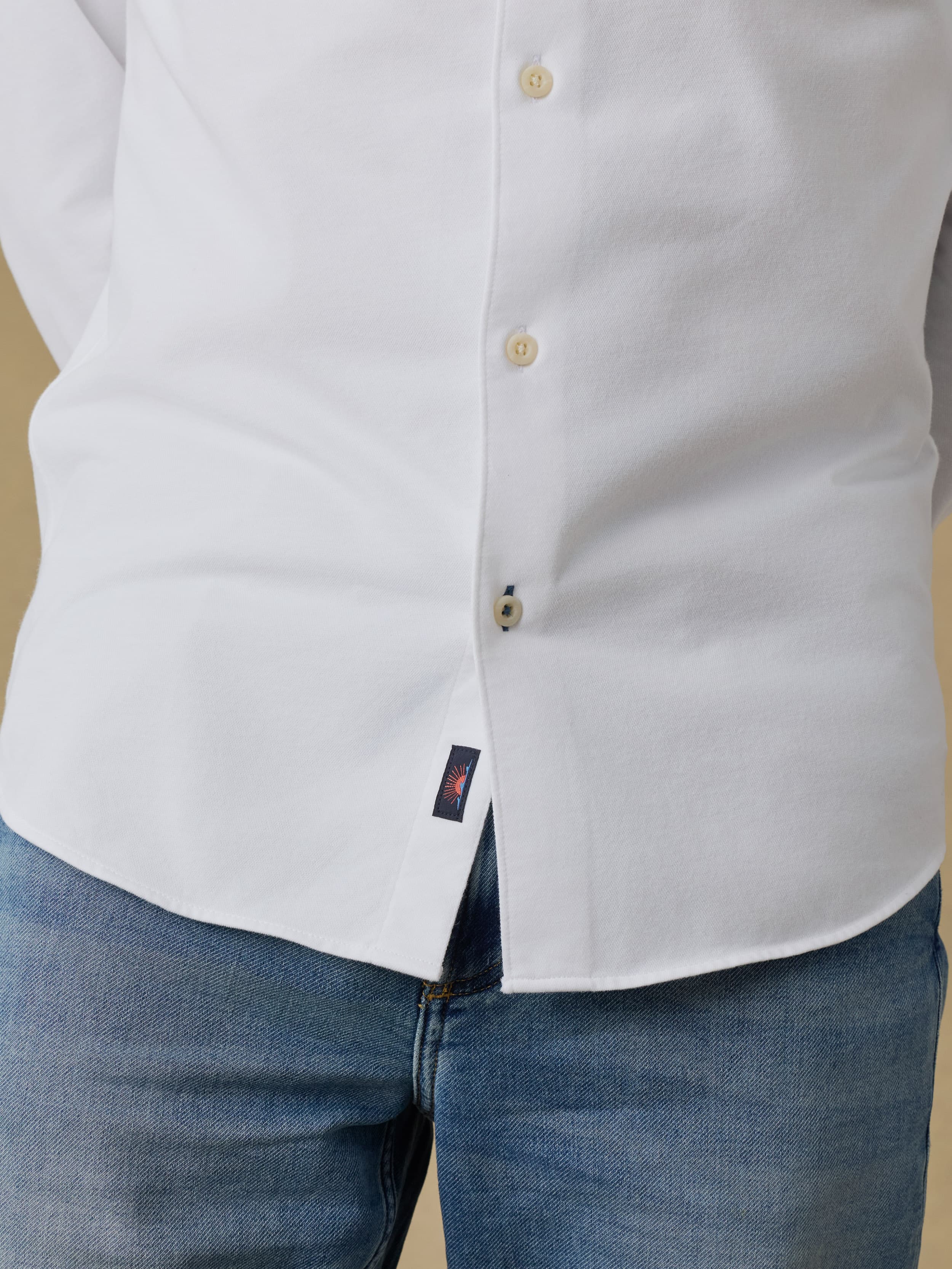 Costa Pique Shirt - Pure White
