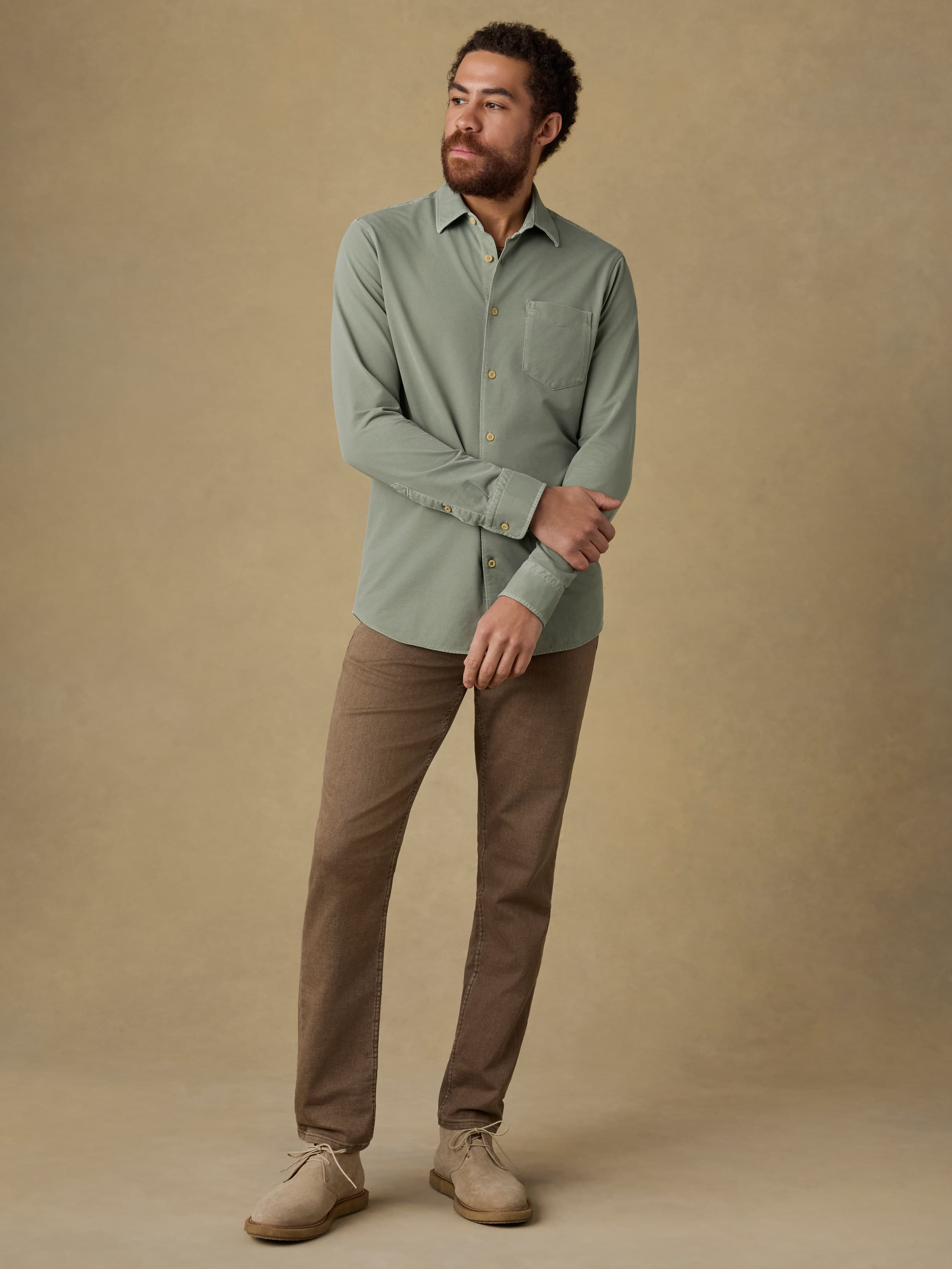 Costa Pique Shirt - Terrain Olive