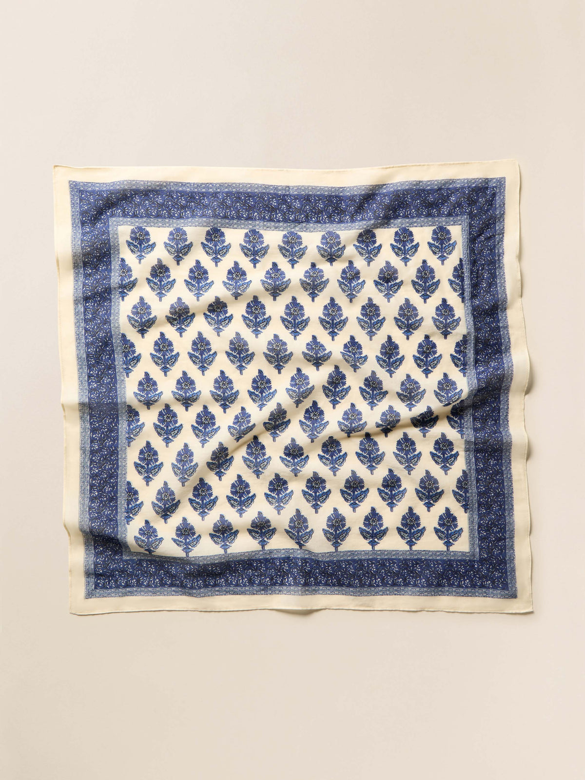 Antique Bouquet Bandana - Navy Multi