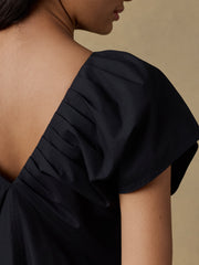 Coastal Poplin Bondhi Dress - Black