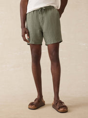 Essential Linen Short (6.5") - Spruce