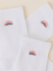 Everyday Ankle 3 Pack Sock - White