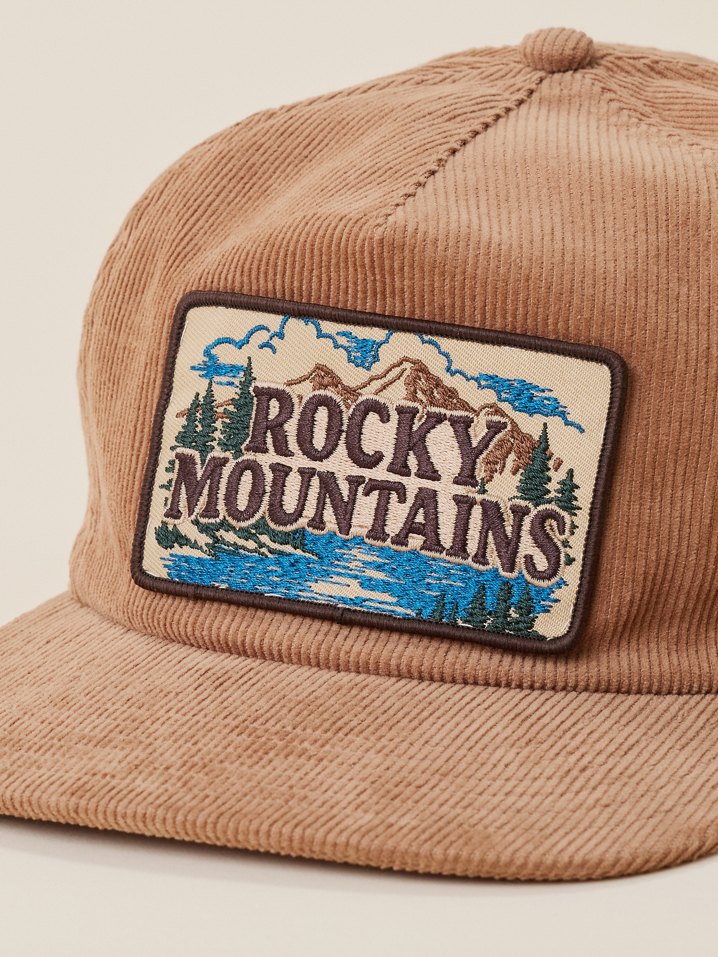 Faherty x Parks Project Rocky Mountains Pinch Front Cord Hat - Elk Brown