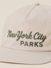 Faherty x Parks Project NYC Parks Pinch Front Twill Hat - Khaki