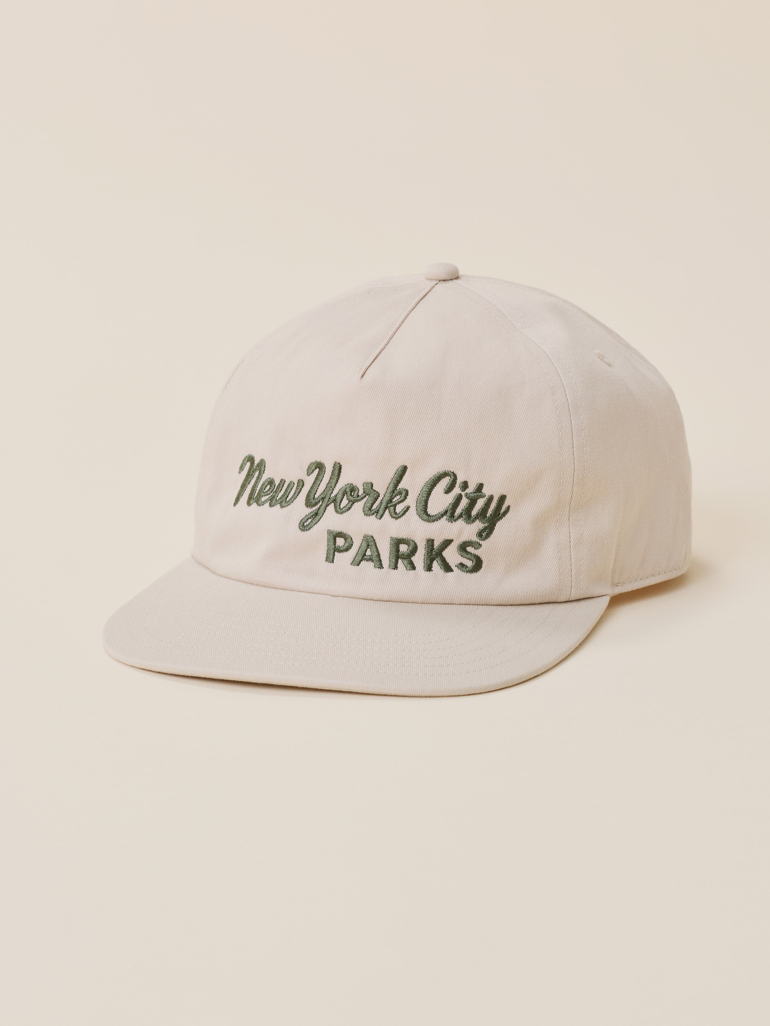 Faherty x Parks Project NYC Parks Pinch Front Twill Hat - Khaki
