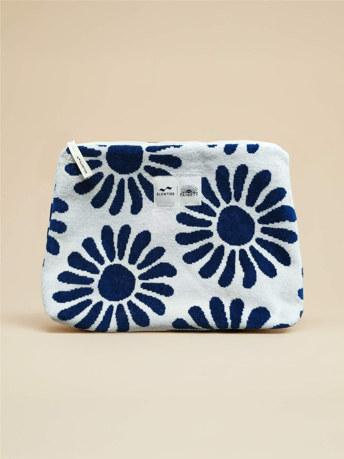 Faherty x Slowtide Beach Pouch - Antilles Blue Suns