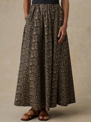 Coastal Poplin Nera Skirt - Night Bloom