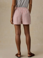 Coastal Poplin Boxer Short - Summer Sail Stripe