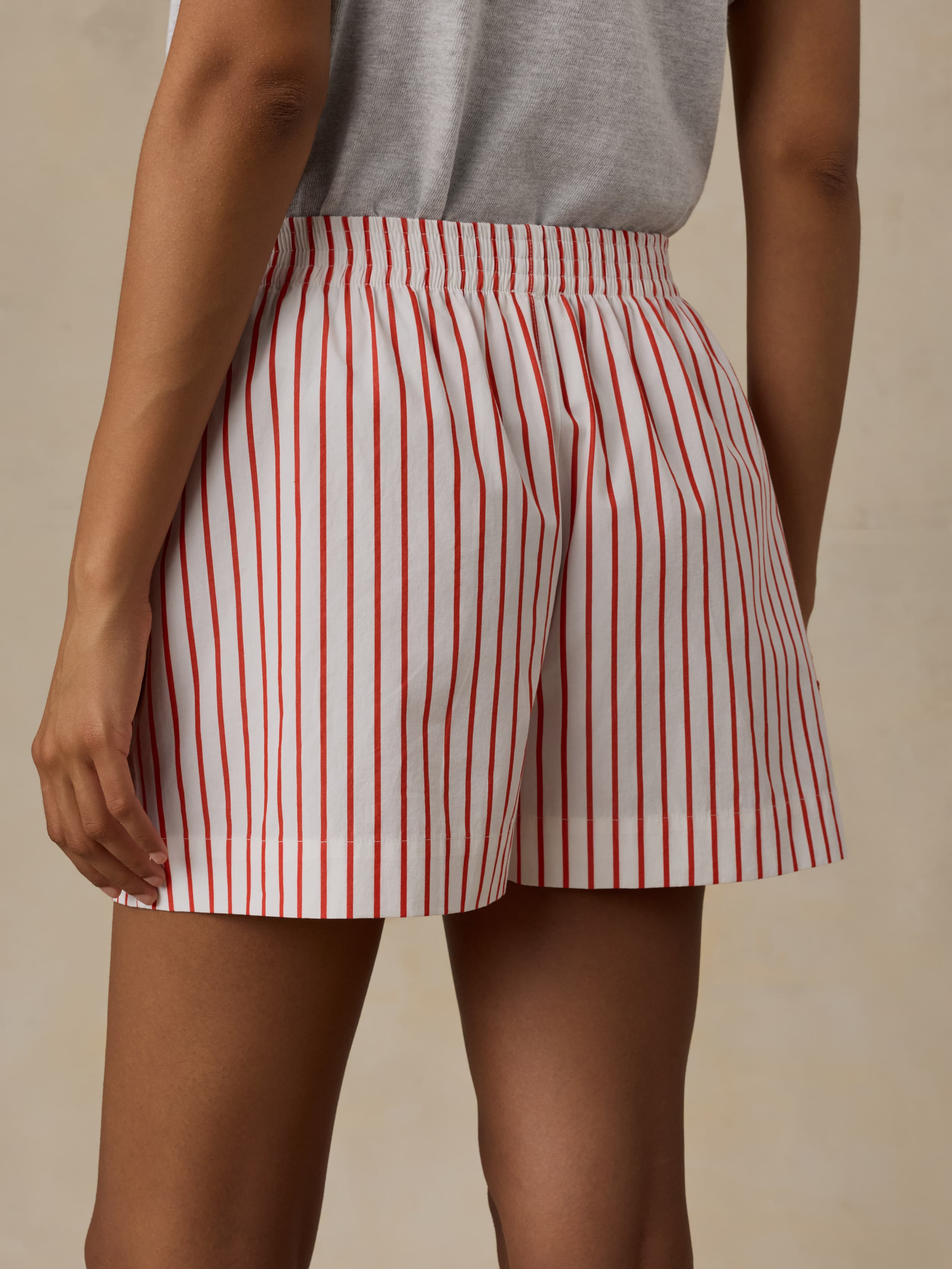 Coastal Poplin Boxer Short - Summer Sail Stripe